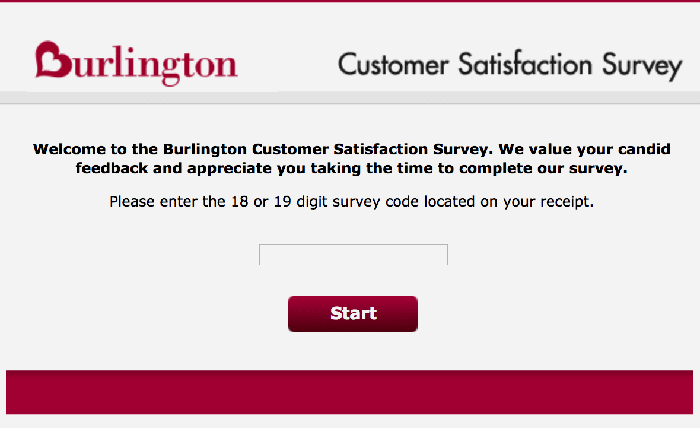 Sondage sur la satisfaction de la clientèle de Burlington