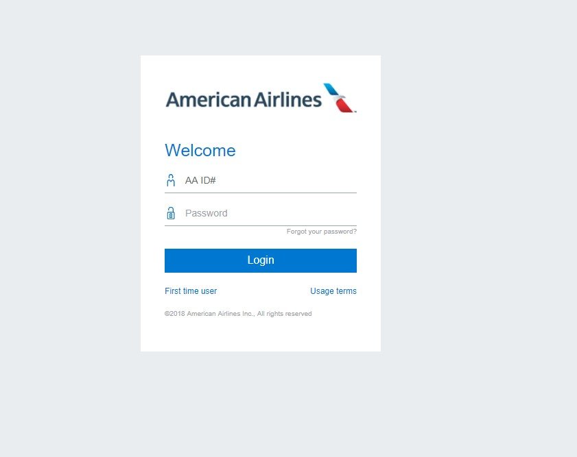 S'inscrire auprès d'American Airlines